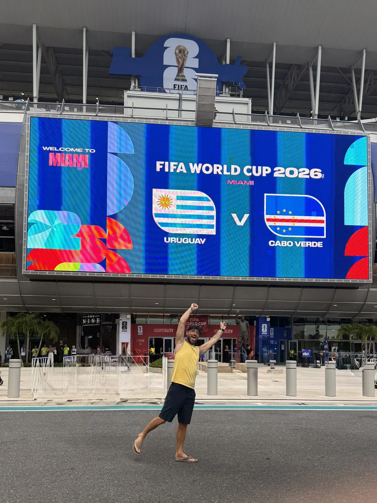 Outside the FIFA World Cup 2026 stadium in Miami, Uruguay versus Cabo Verde